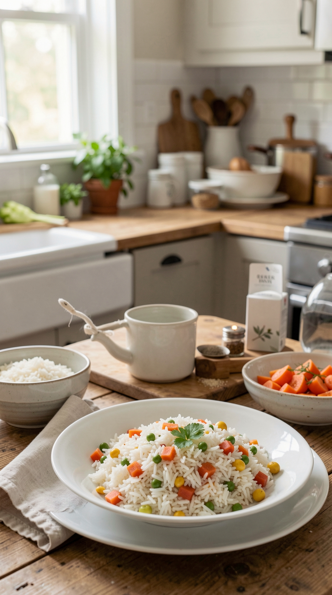 Step-By-Step Guide To Cooking Rice For Less Guesswork featured image showing cooking rice in a real home kitchen