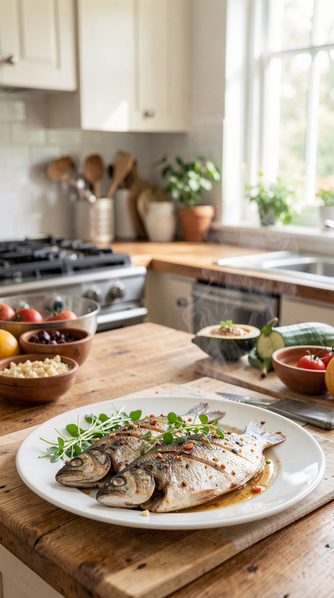 Step-By-Step Guide To Grilling Fish For Less Guesswork featured image showing grilling fish in a real home kitchen