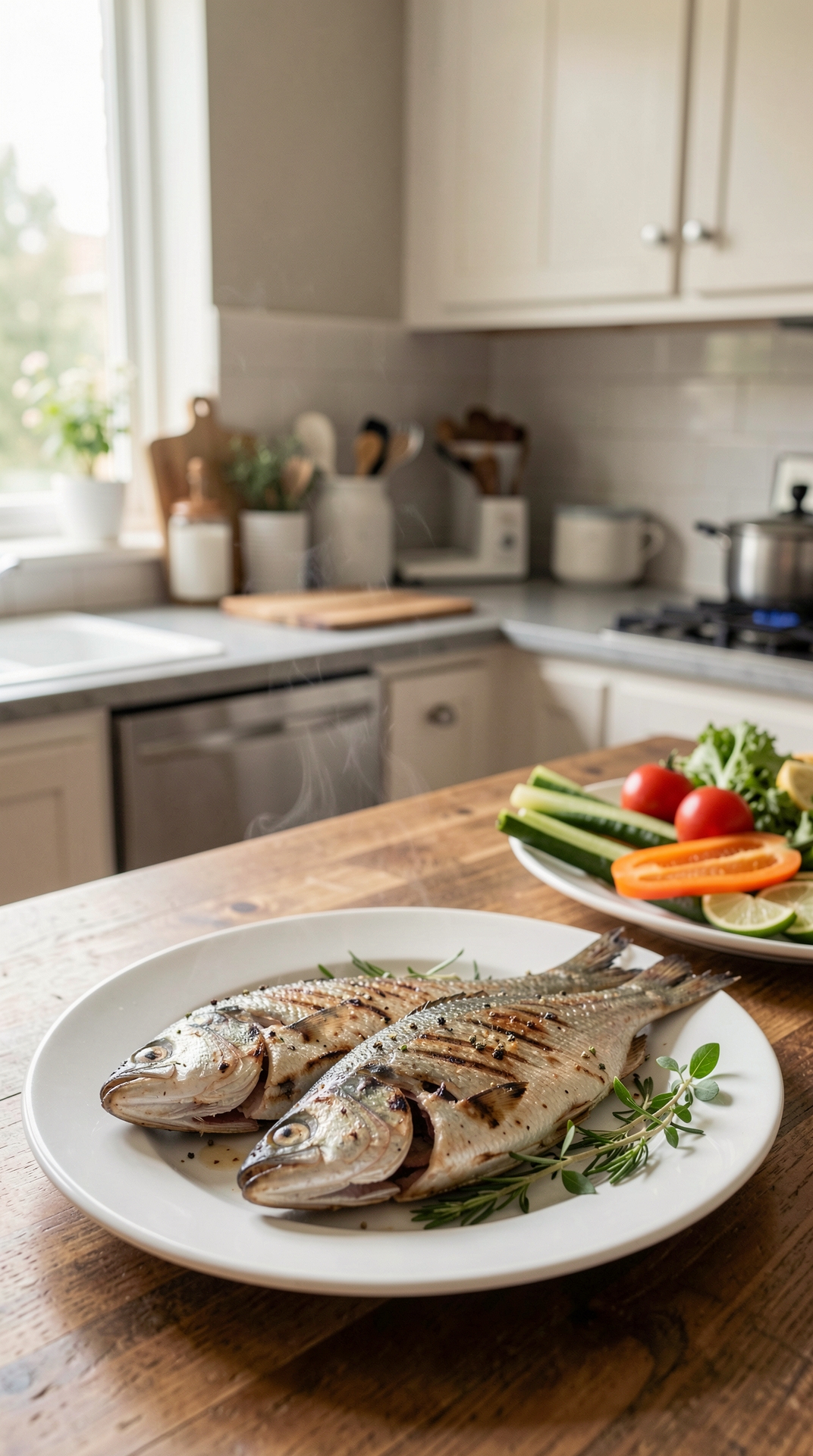 Step-By-Step Guide To Grilling Fish For Less Guesswork featured image showing grilling fish in a real home kitchen