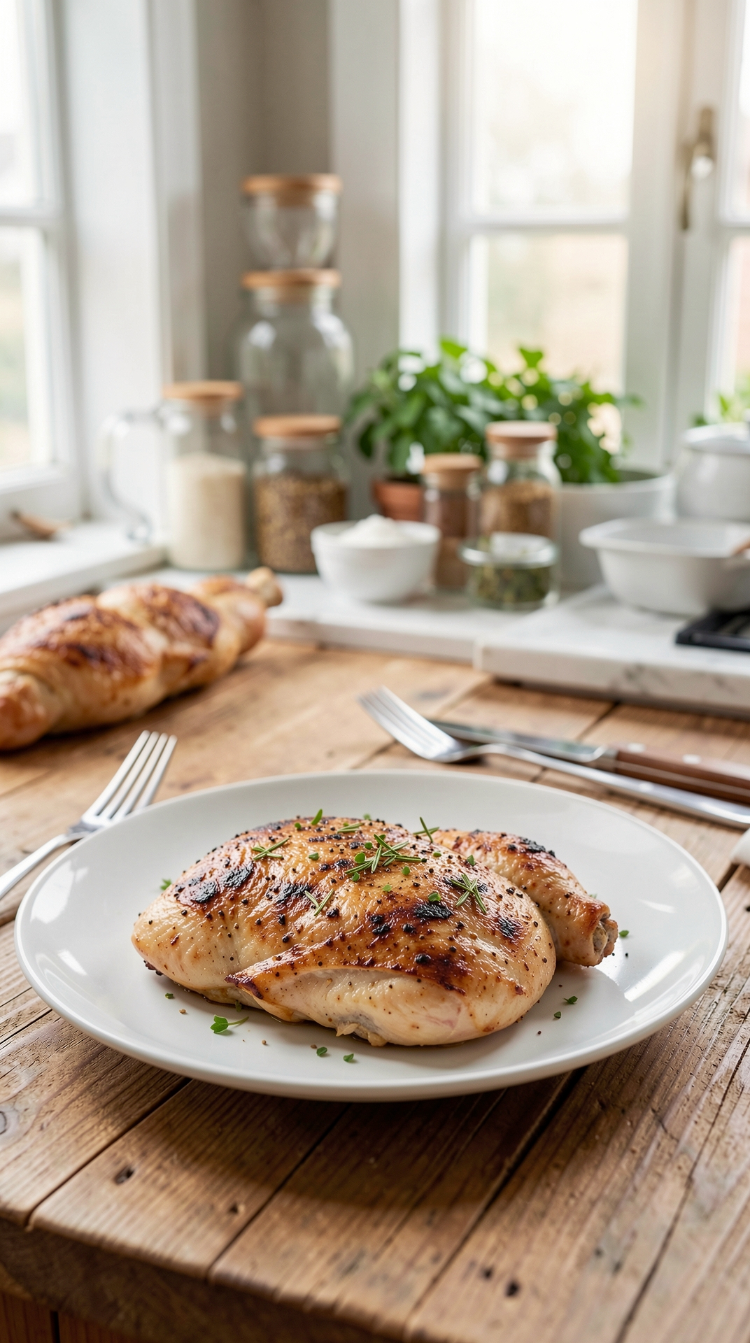 Step-By-Step Guide To Pan-Searing Chicken For Less Guesswork featured image showing pan-searing chicken in a real home kitchen