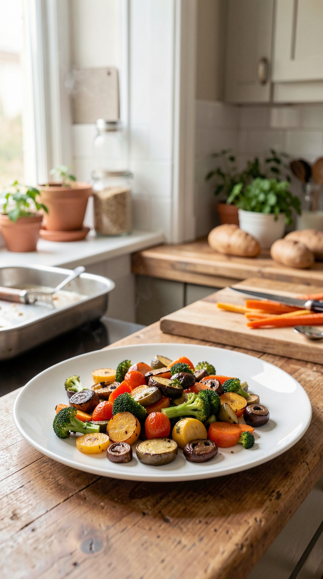 Step-By-Step Guide To Roasting Vegetables For Less Guesswork featured image showing roasting vegetables in a real home kitchen