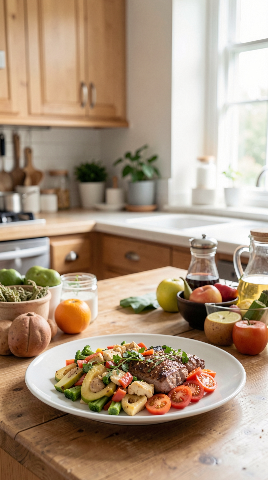 Time-Saving Ideas For Balanced Plates For Better Grocery Habits featured image showing balanced plates in a real home kitchen
