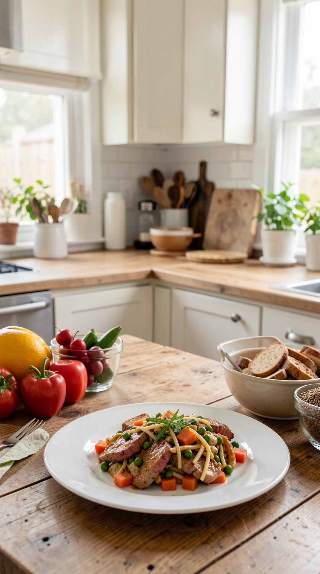 Time-Saving Ideas For Batch Cooking For Better Grocery Habits featured image showing batch cooking in a real home kitchen