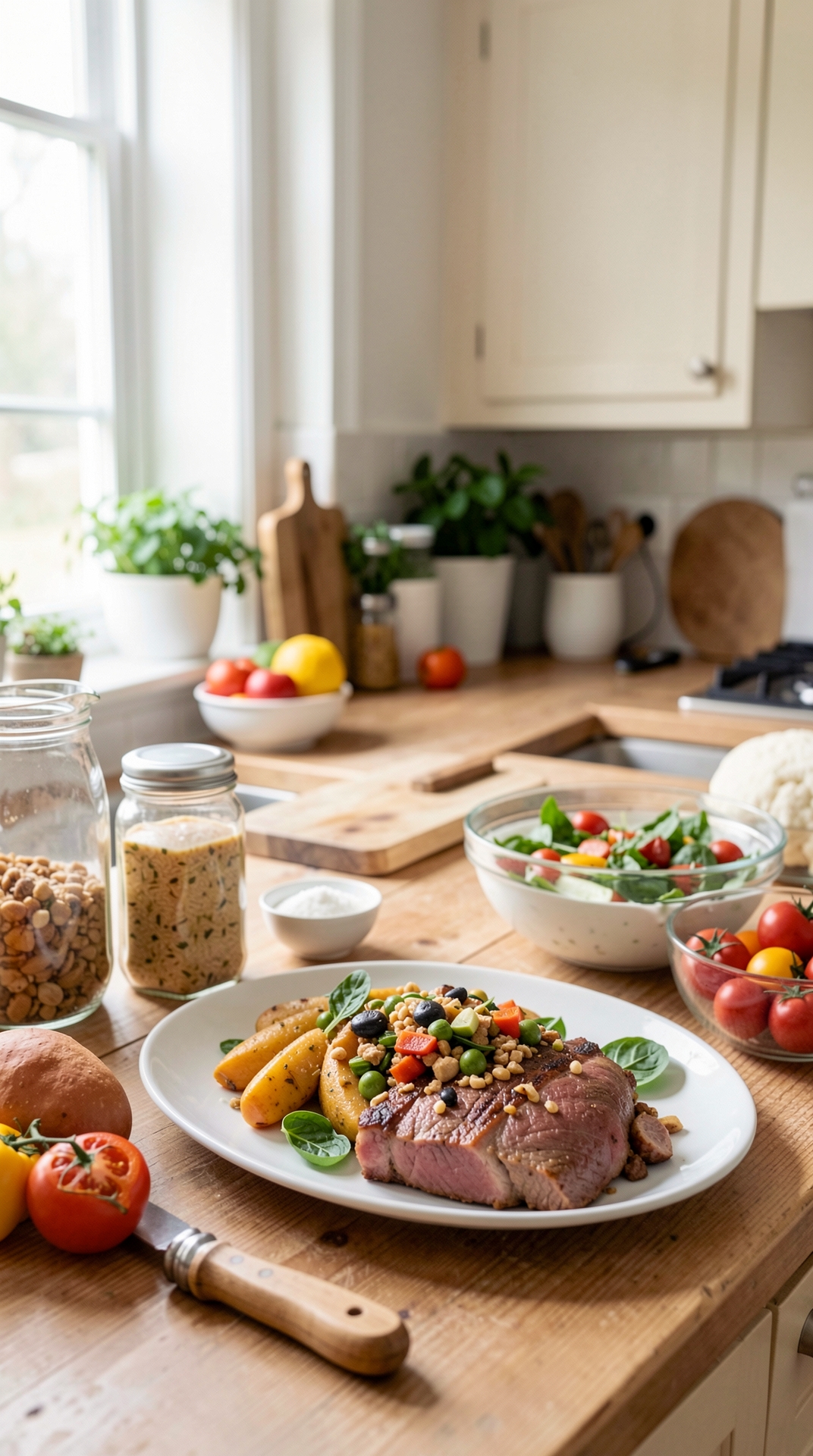Time-Saving Ideas For Batch Cooking For Better Grocery Habits featured image showing batch cooking in a real home kitchen