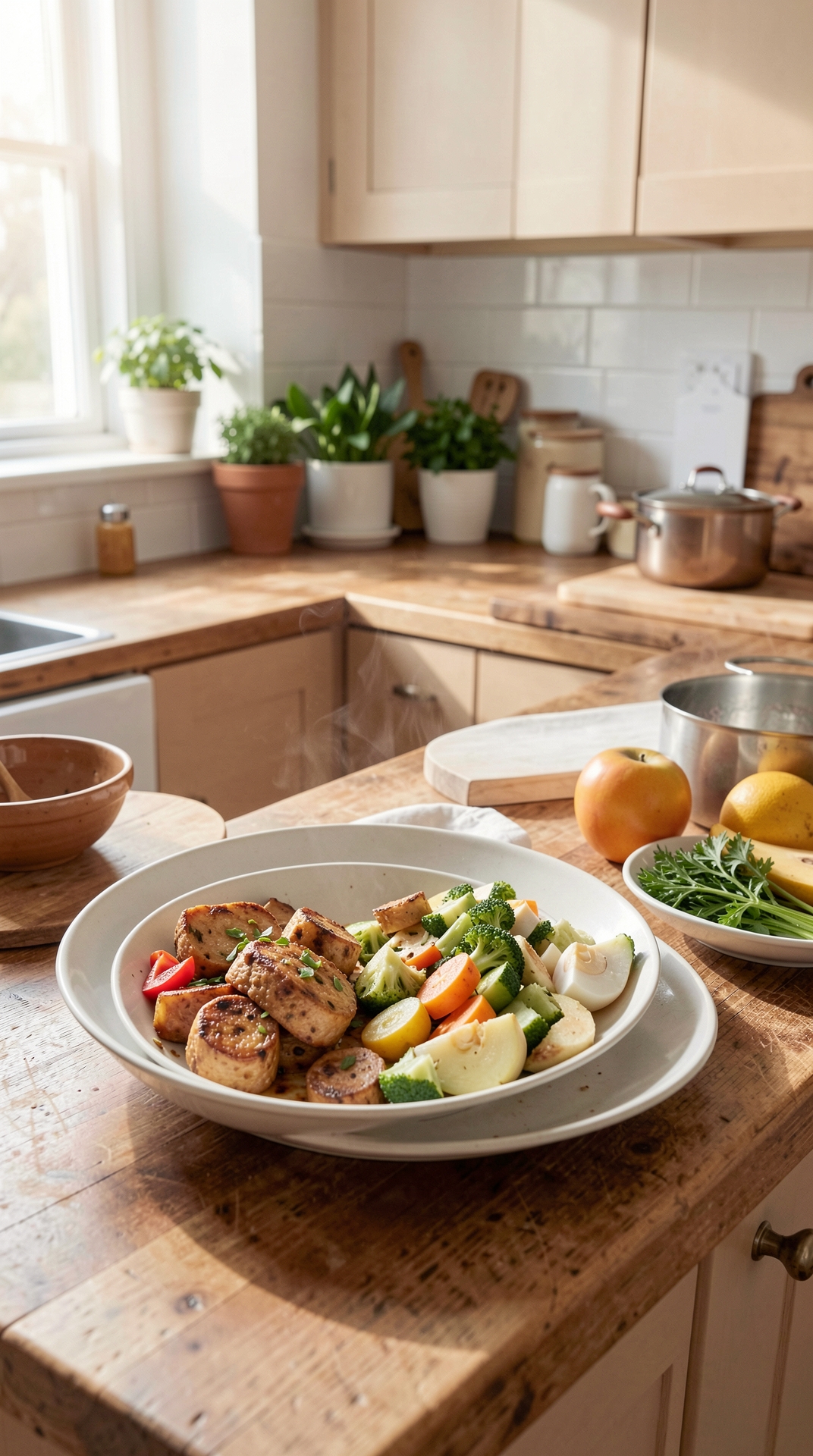 Time-Saving Ideas For Batch Cooking For Easier Leftovers featured image showing batch cooking in a real home kitchen