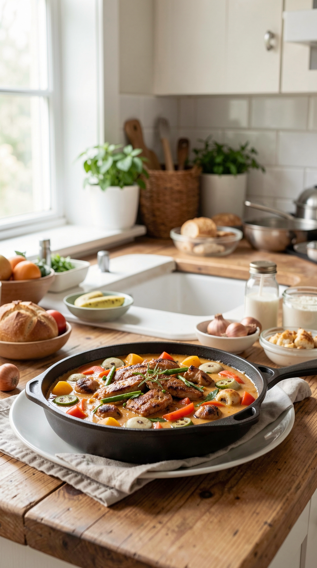 Time-Saving Ideas For One-Pan Suppers For Better Grocery Habits featured image showing one-pan suppers in a real home kitchen