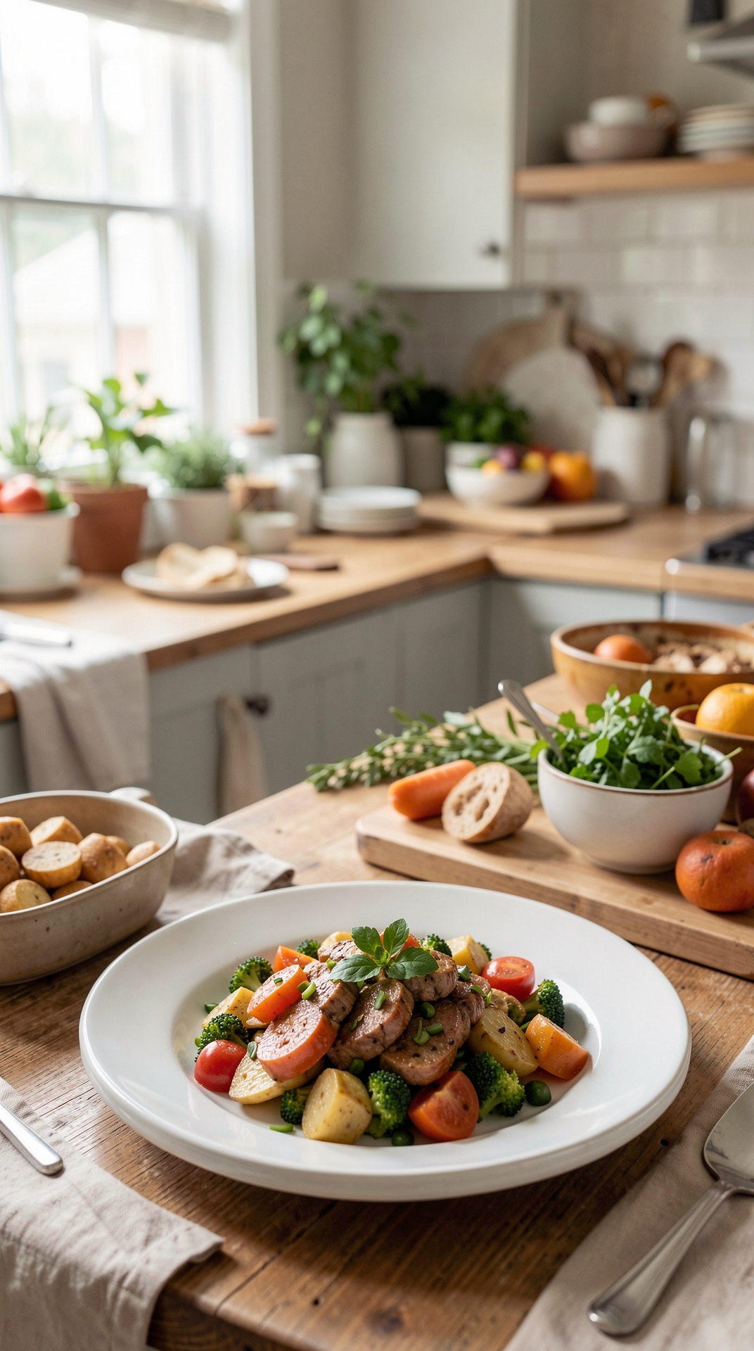 Time-Saving Ideas For Seasonal Menus For More Variety At Dinner featured image showing seasonal menus in a real home kitchen