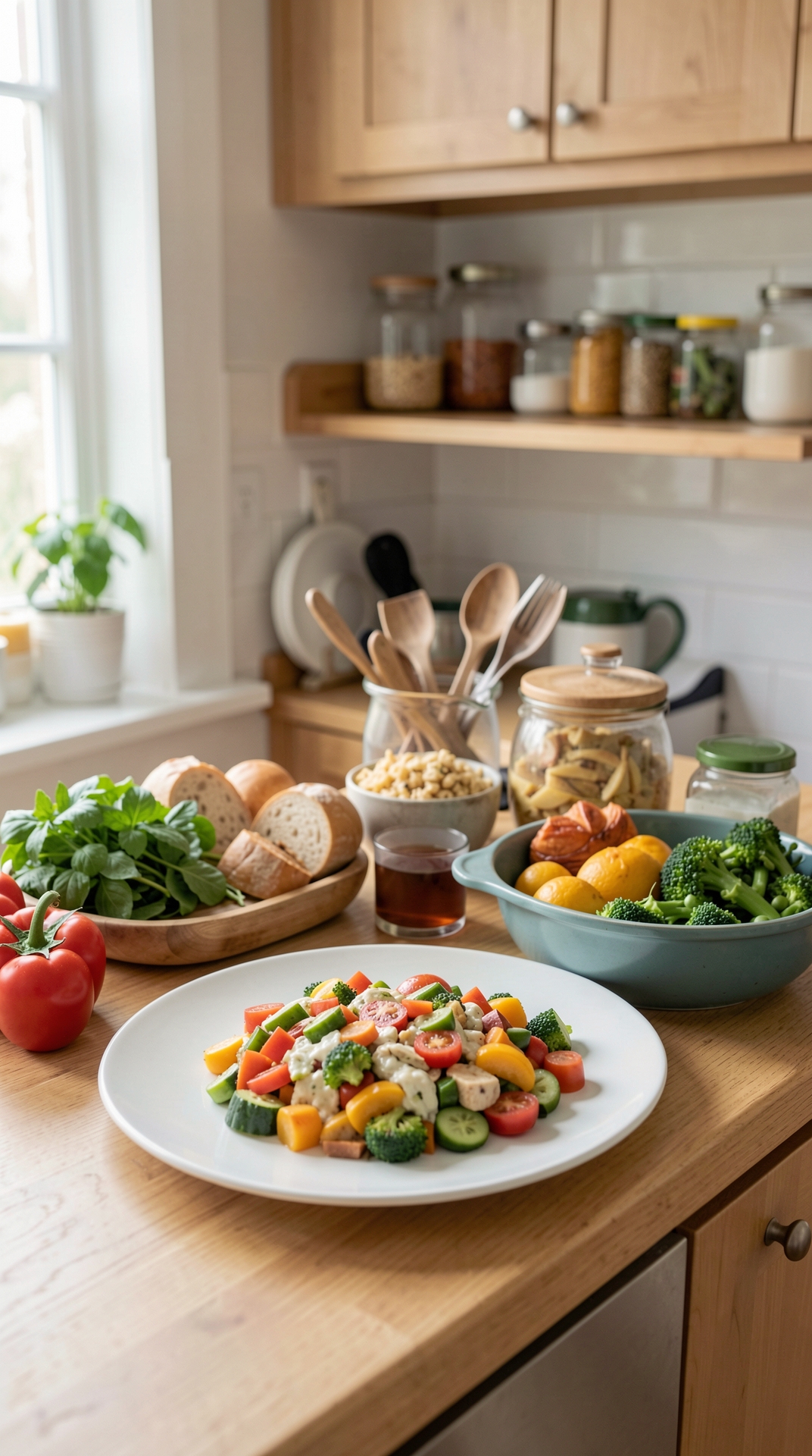 Time-Saving Ideas For Weekday Lunches For Smarter Use Of Pantry Ingredients featured image showing weekday lunches in a real home kitchen