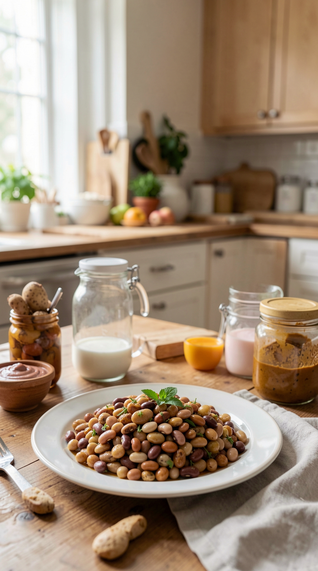 What To Know About Beans For Safer Food Handling featured image showing beans in a real home kitchen