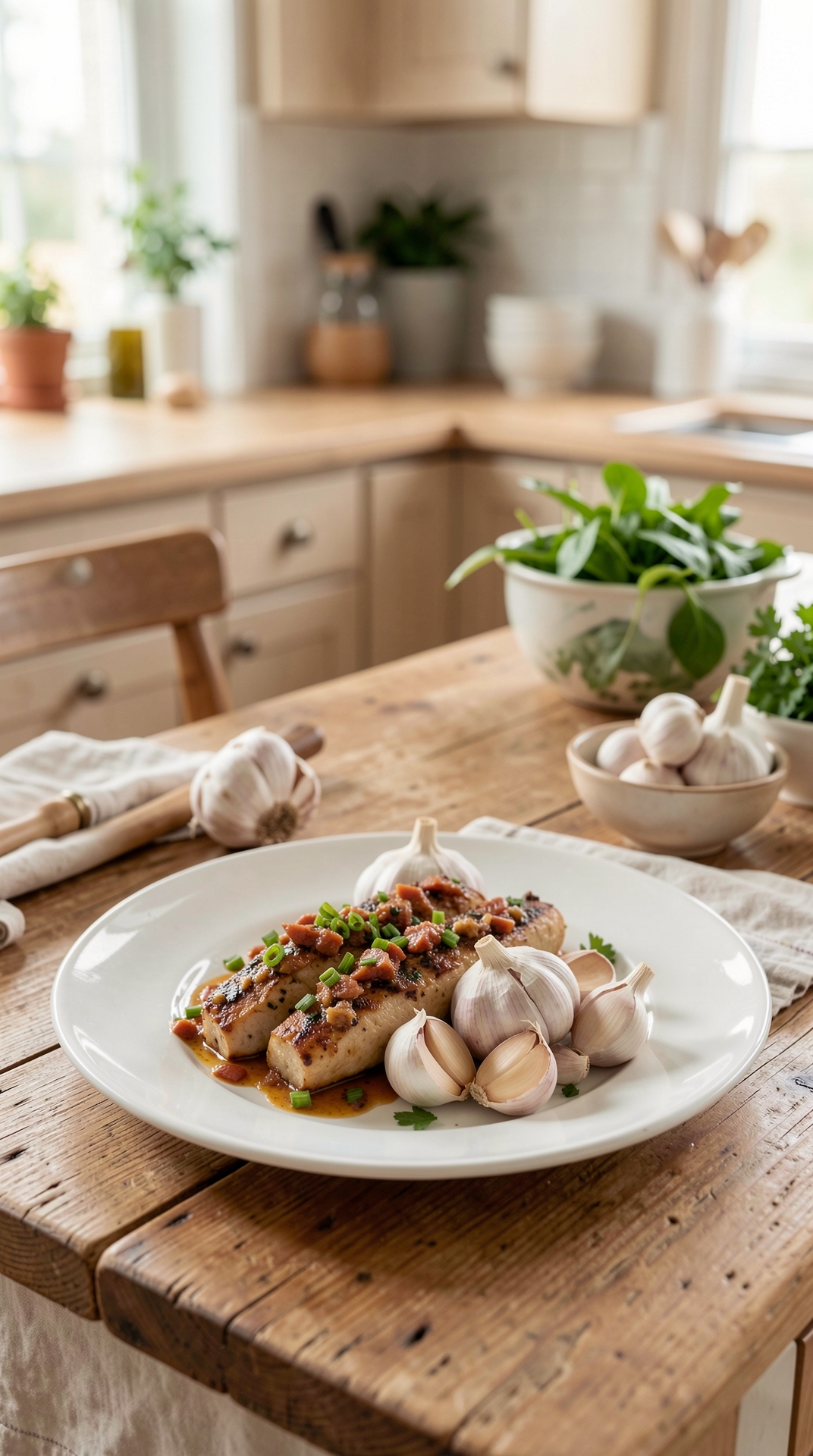 What To Know About Garlic For Better Shelf Life featured image showing garlic in a real home kitchen