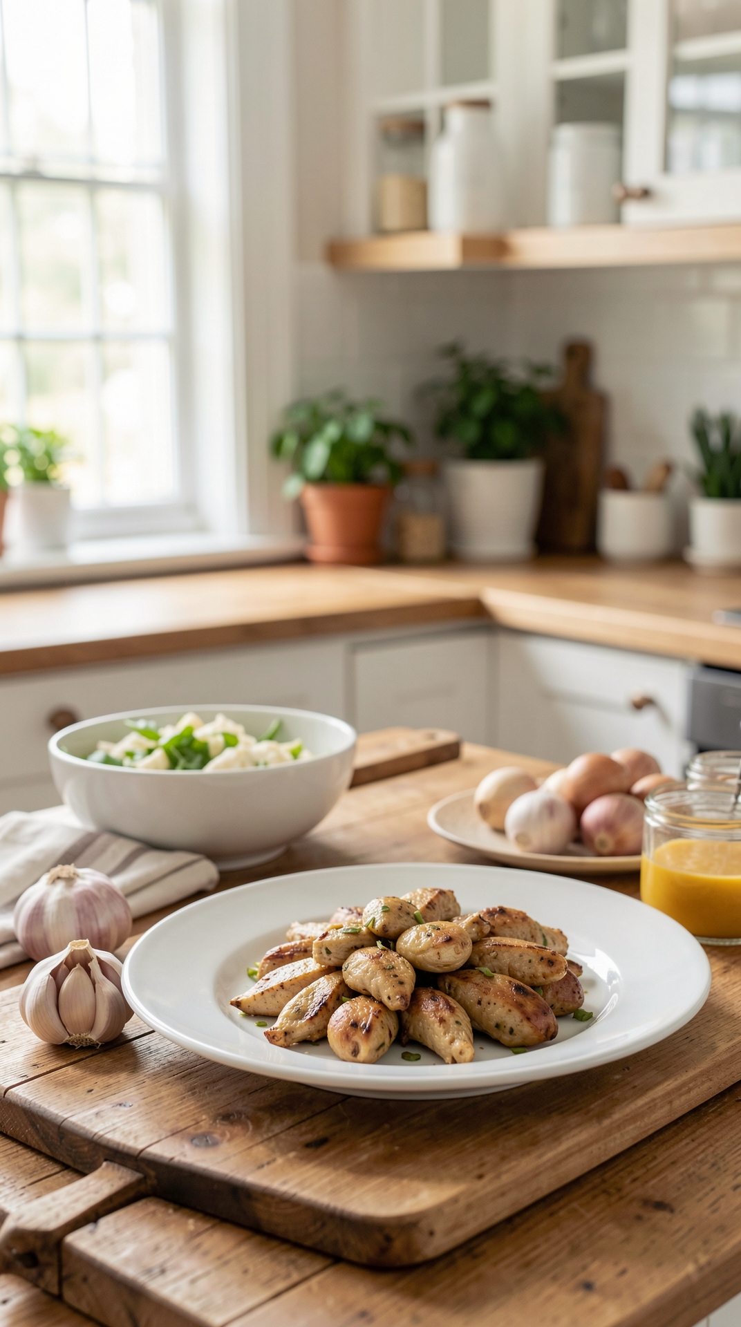 What To Know About Garlic For Better Shelf Life featured image showing garlic in a real home kitchen