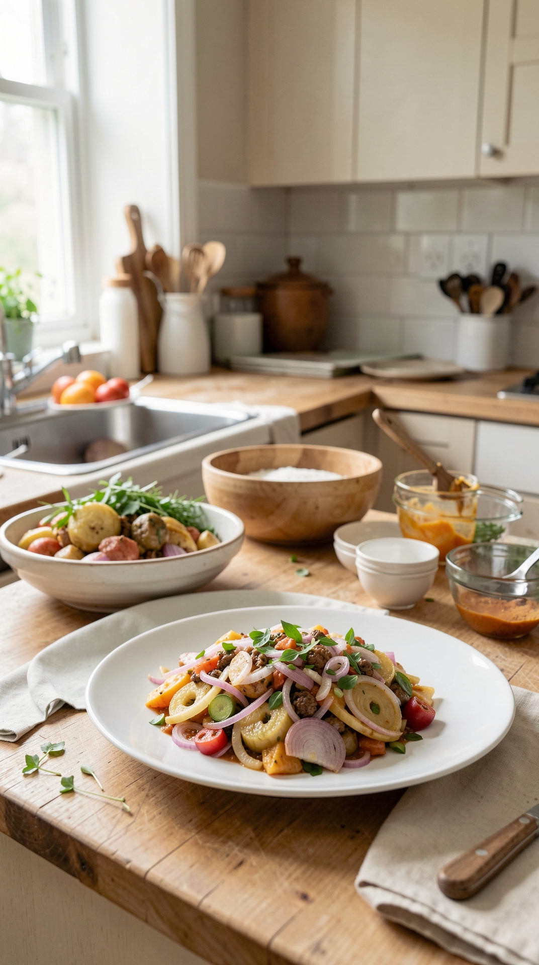 What To Know About Onions For Safer Food Handling featured image showing onions in a real home kitchen
