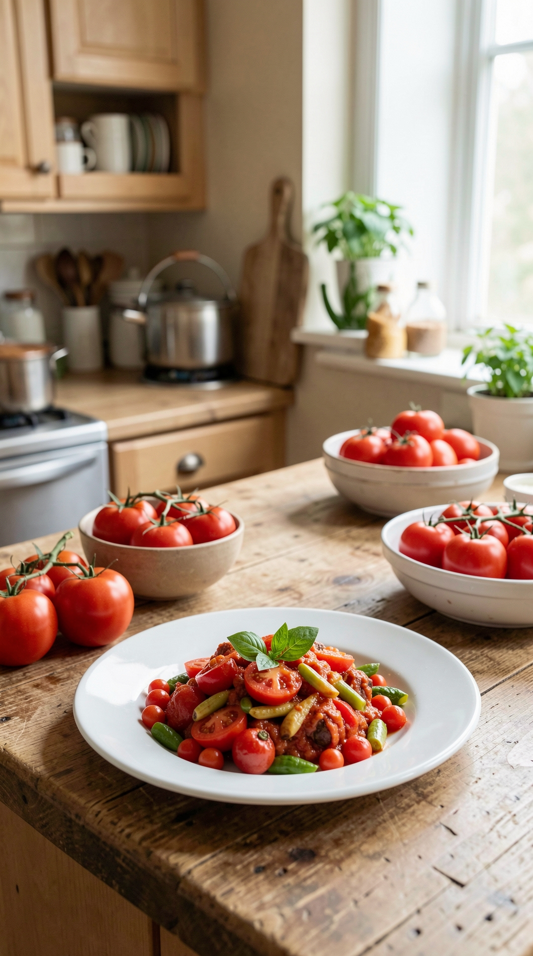 What To Know About Tomatoes For Better Shelf Life featured image showing tomatoes in a real home kitchen