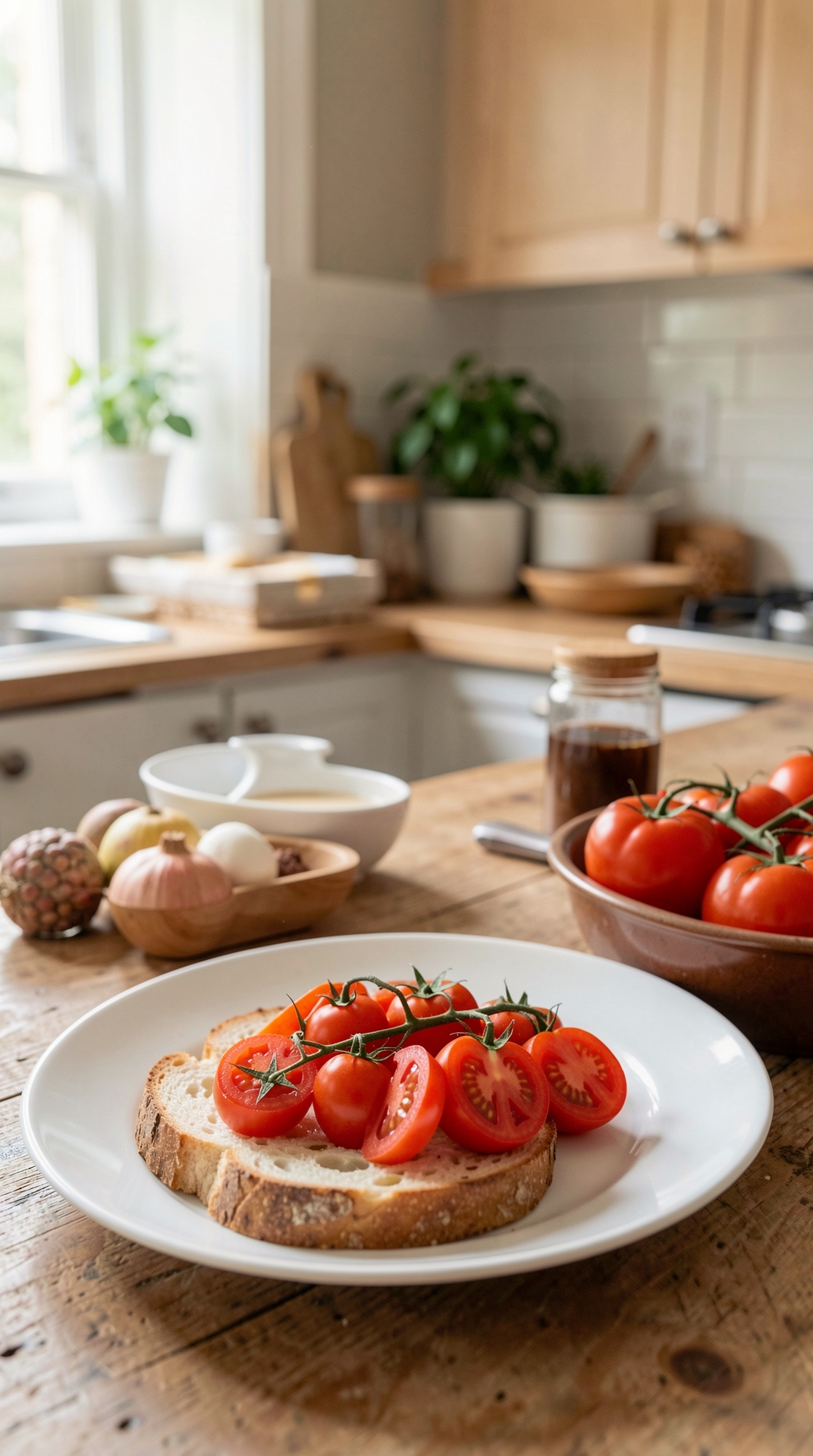 What To Know About Tomatoes For Safer Food Handling featured image showing tomatoes in a real home kitchen