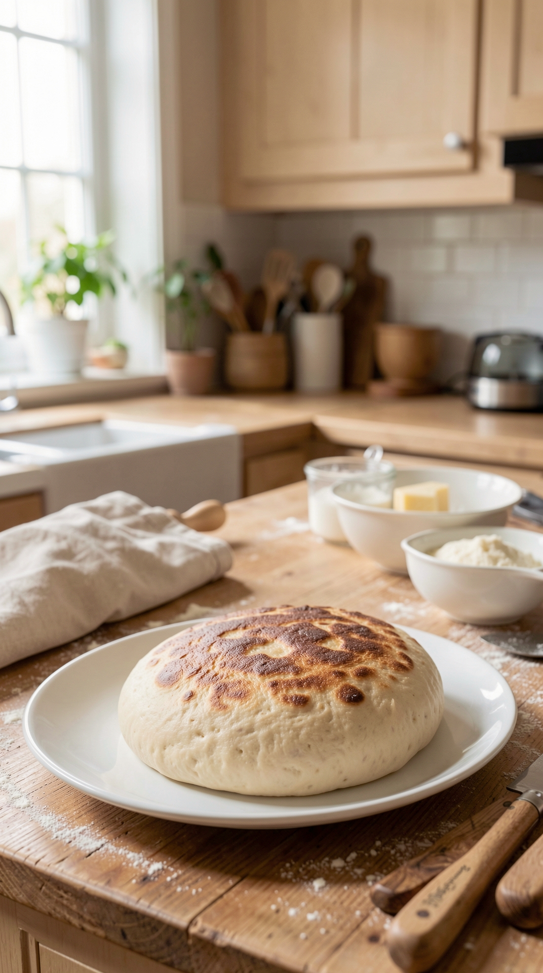 Why It Matters For Yeast Dough For Even Browning featured image showing yeast dough in a real home kitchen