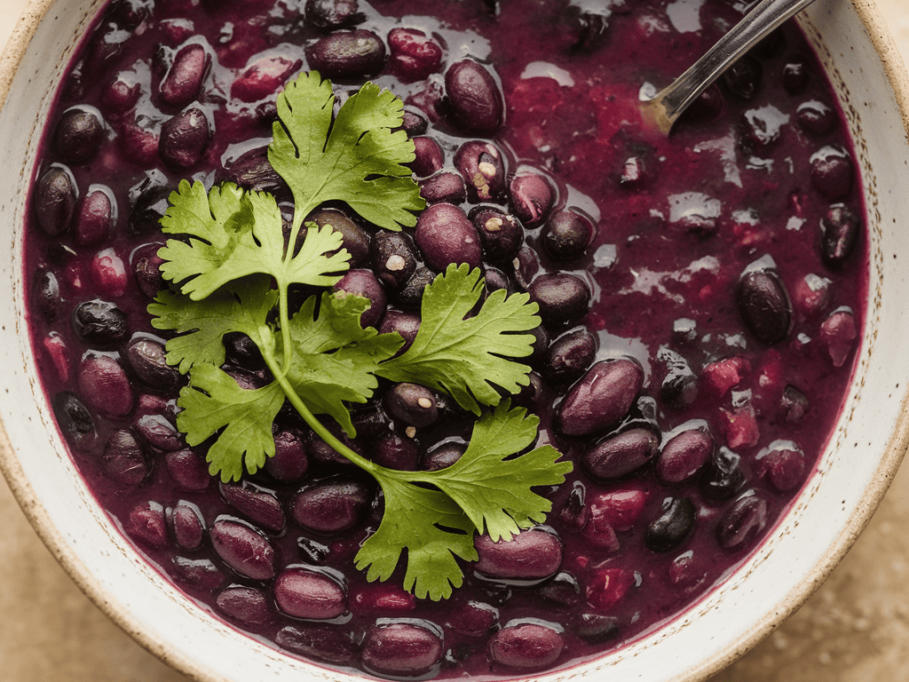 Purple Black Bean Soup