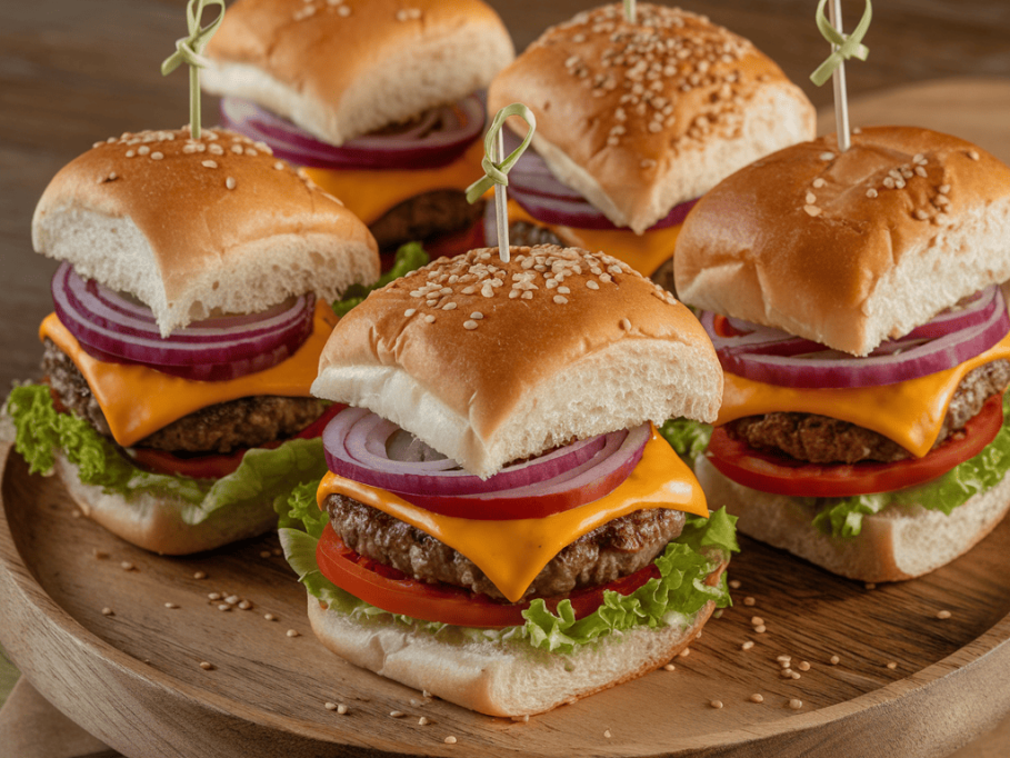 cheeseburger sliders with hawaiian rolls