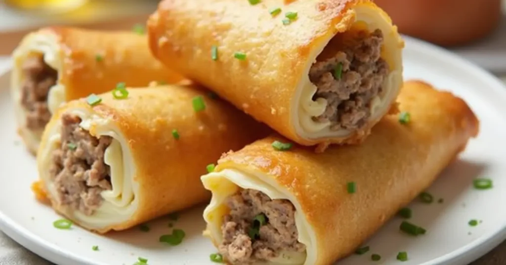 Cheesesteak Egg Rolls